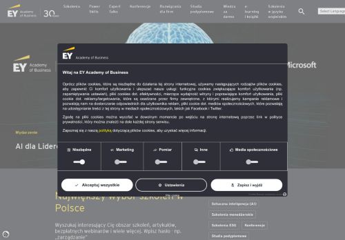 ERNST & YOUNG Sp. z o.o. ACADEMY OF BUSINESS Sp. k.